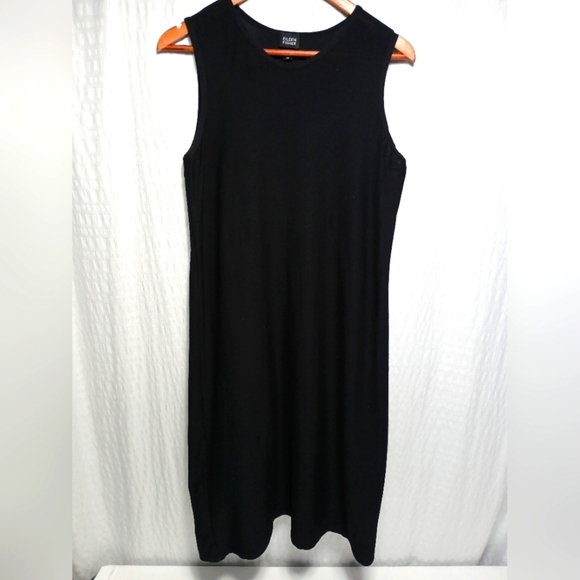 Eileen Fisher Sleeveless Viscose Midi Dress. Size XS - Picture 1 of 8